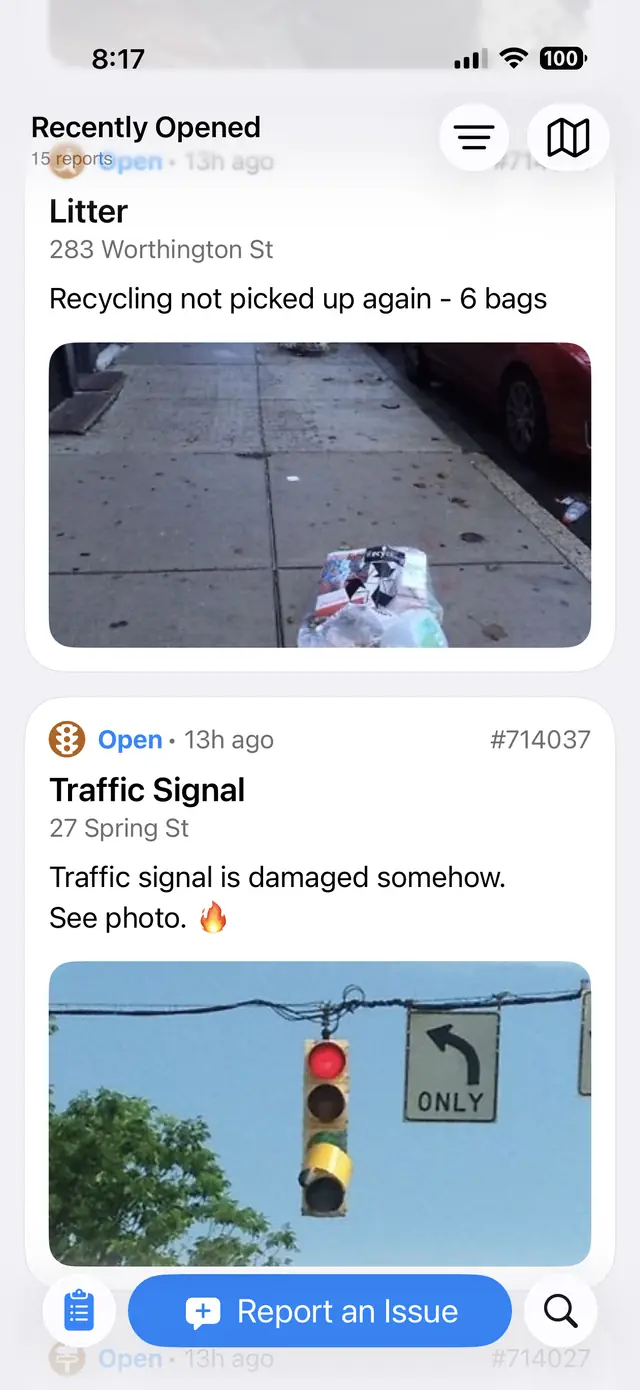 Resident report list